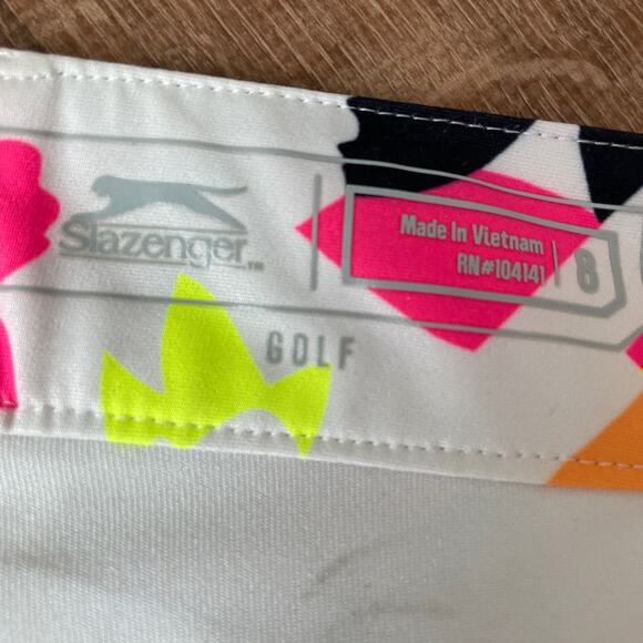 Slazenger Golf Skort in Neon Abstract Print - Picture 7 of 11